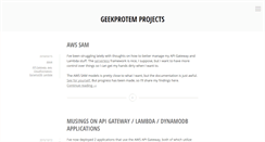 Desktop Screenshot of geekprotem.com